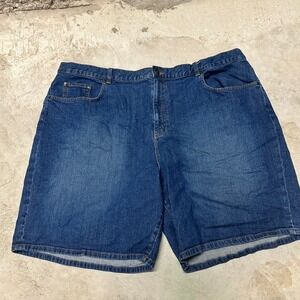 Lauren Jeans Co Ralph Lauren Womens Denim Jean Shorts Blue Plus Size‎ 22W